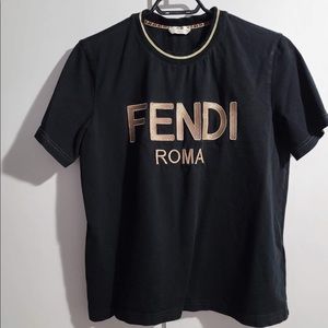Fendi GOLD emboided TEE